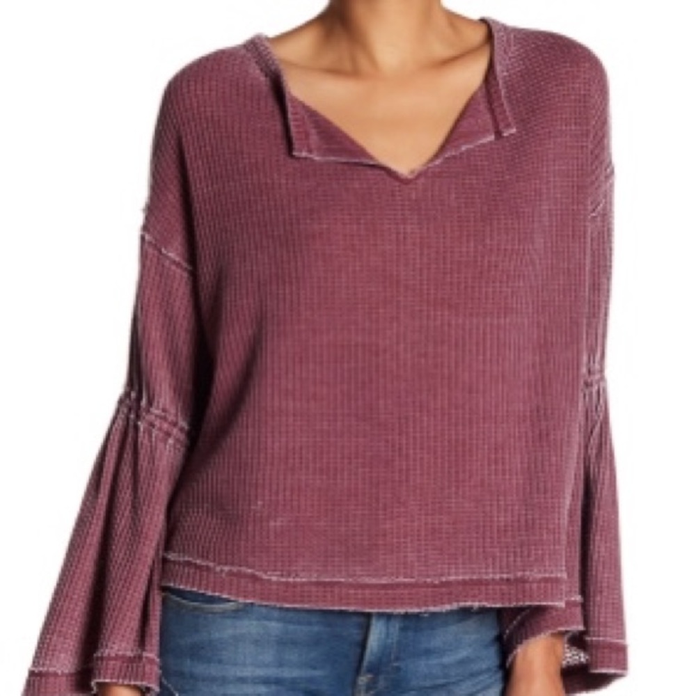 free people bell sleeve top